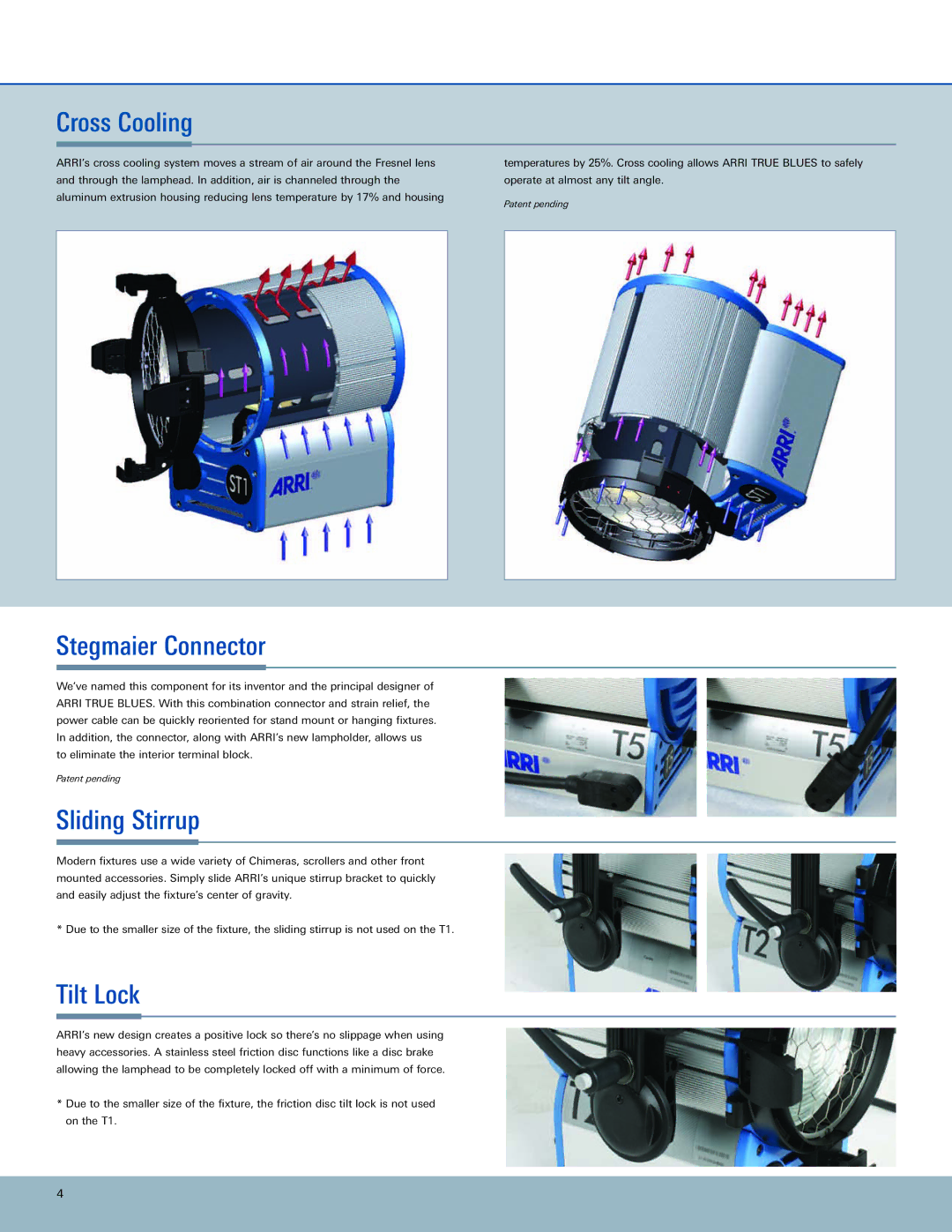 ARRI ARRI TRUE BLUE manual Cross Cooling 