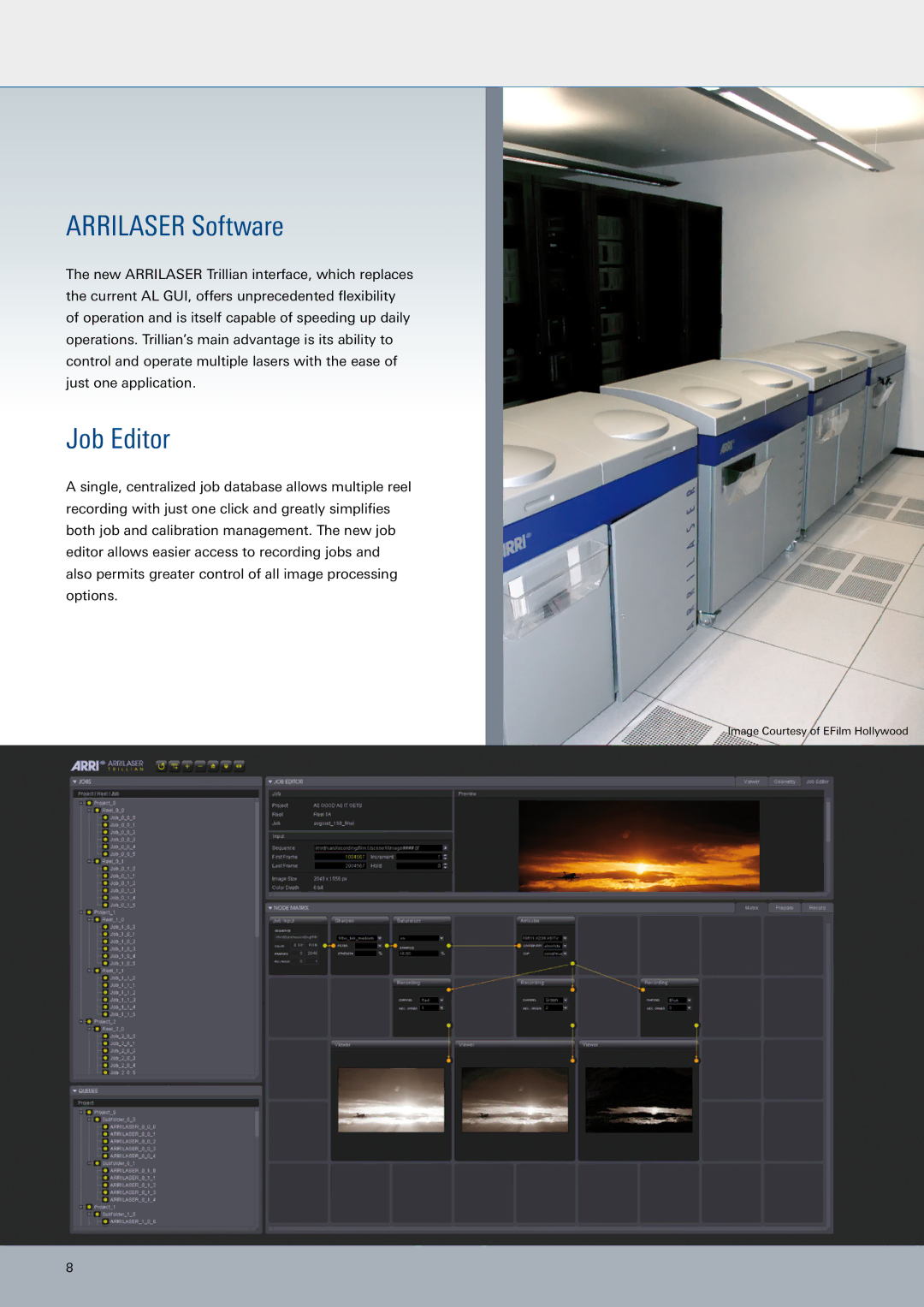 ARRI ARRILASER manual Arrilaser Software, Job Editor 