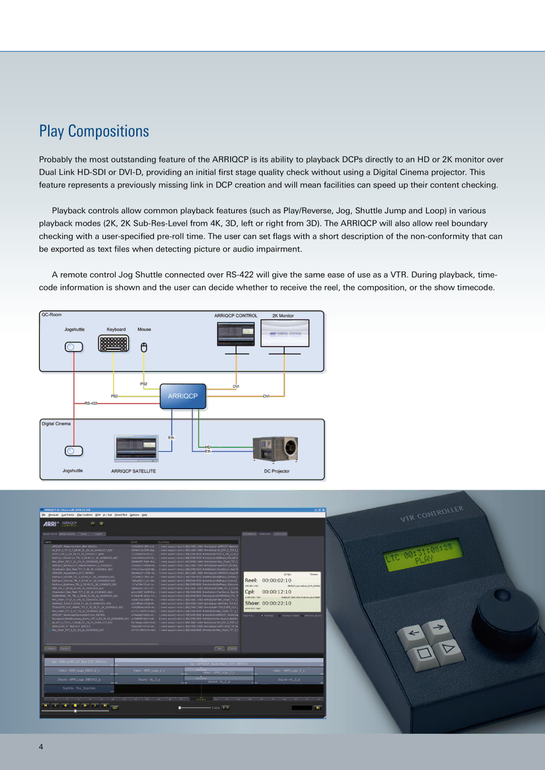 ARRI ARRIQCP manual Play Compositions 