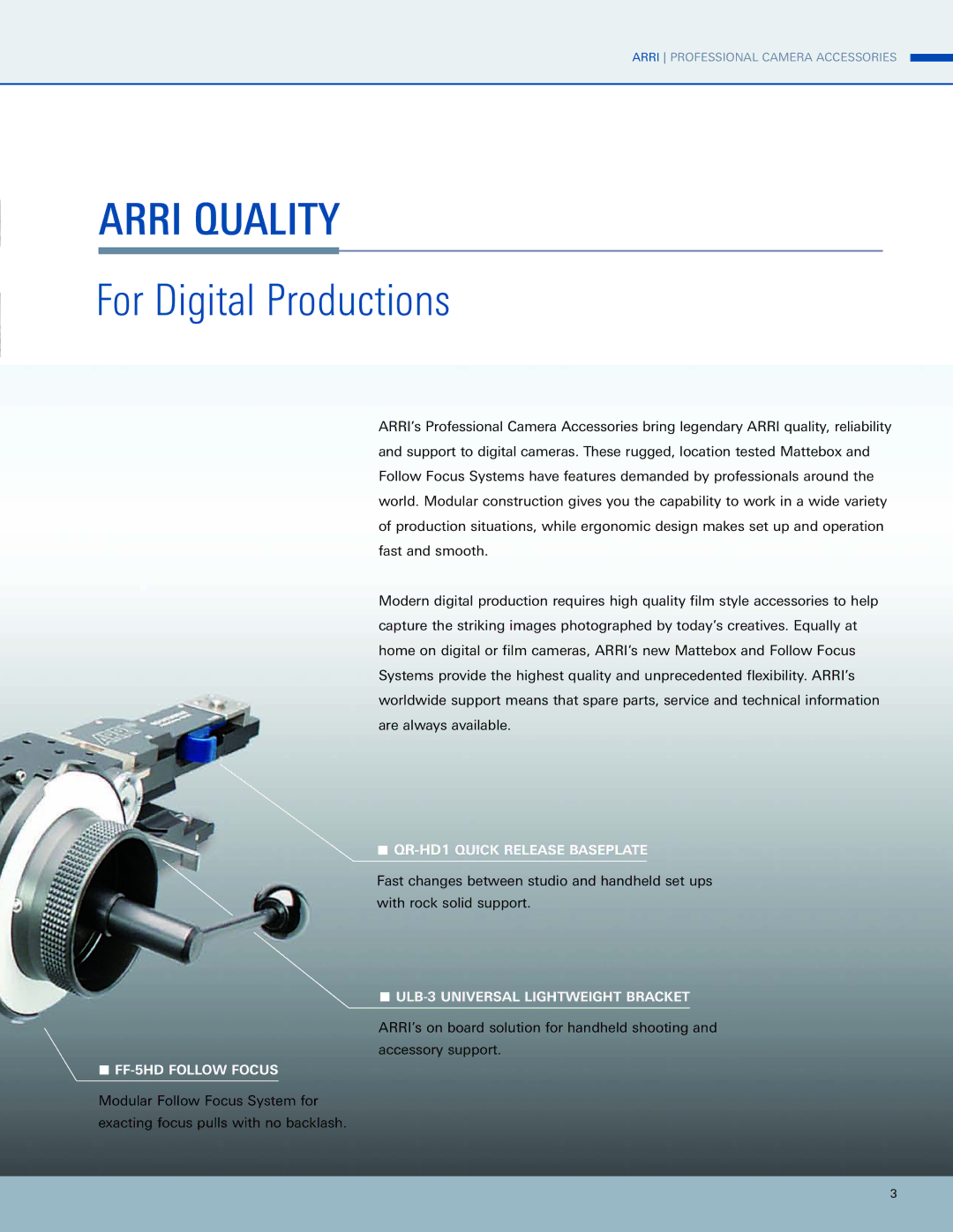 ARRI MB-20 manual Arri Quality 