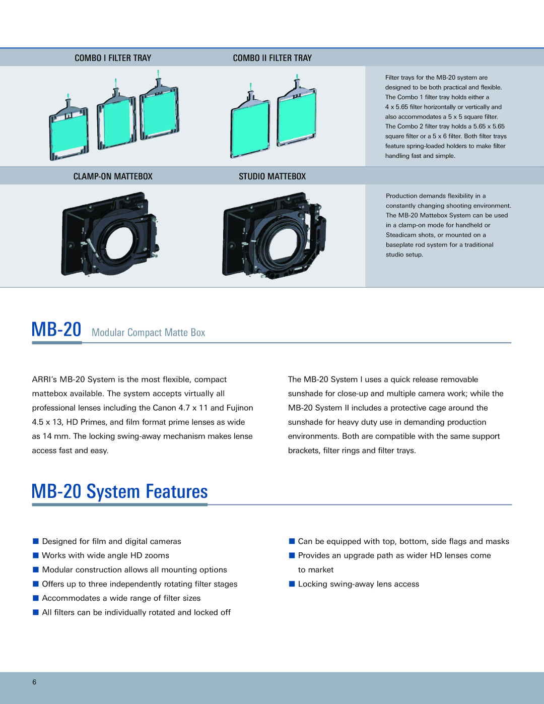 ARRI manual MB-20 System Features 