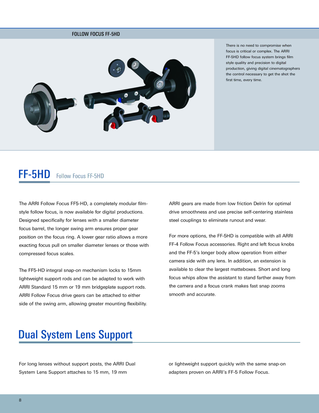 ARRI MB-20 manual FF-5HDFollow Focus FF-5HD 