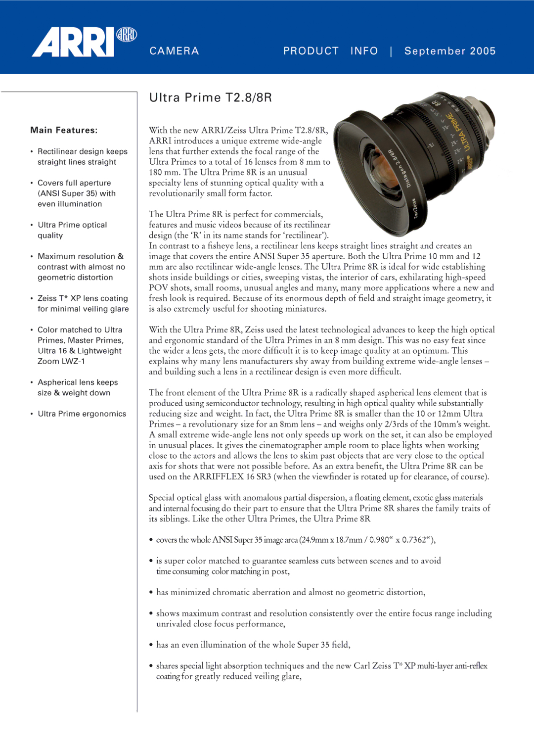 ARRI T2.8/8R manual 