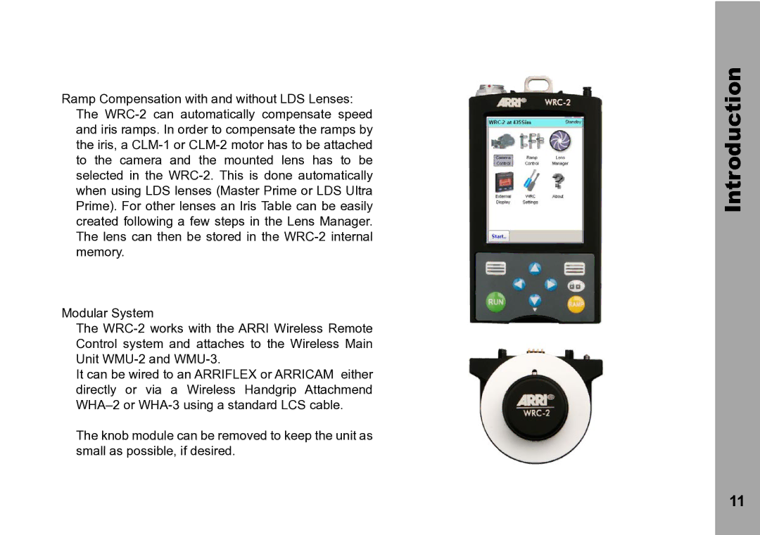 ARRI WRC-2 instruction manual Introduction 