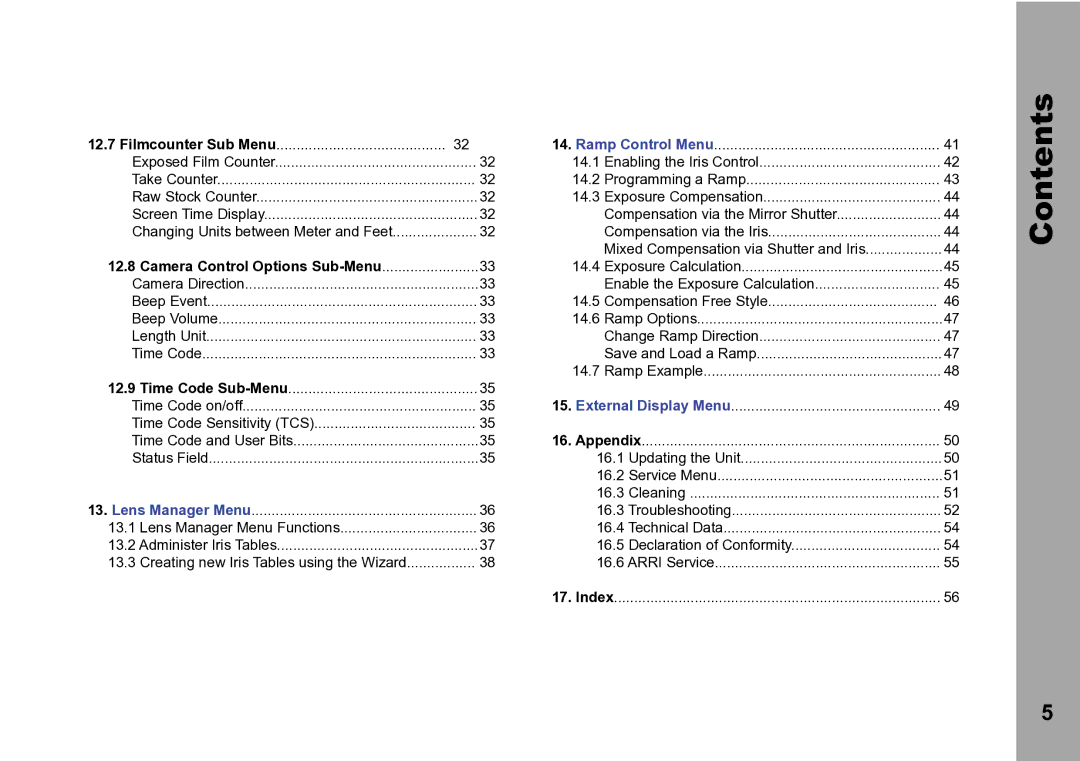 ARRI WRC-2 instruction manual Change Ramp Direction 