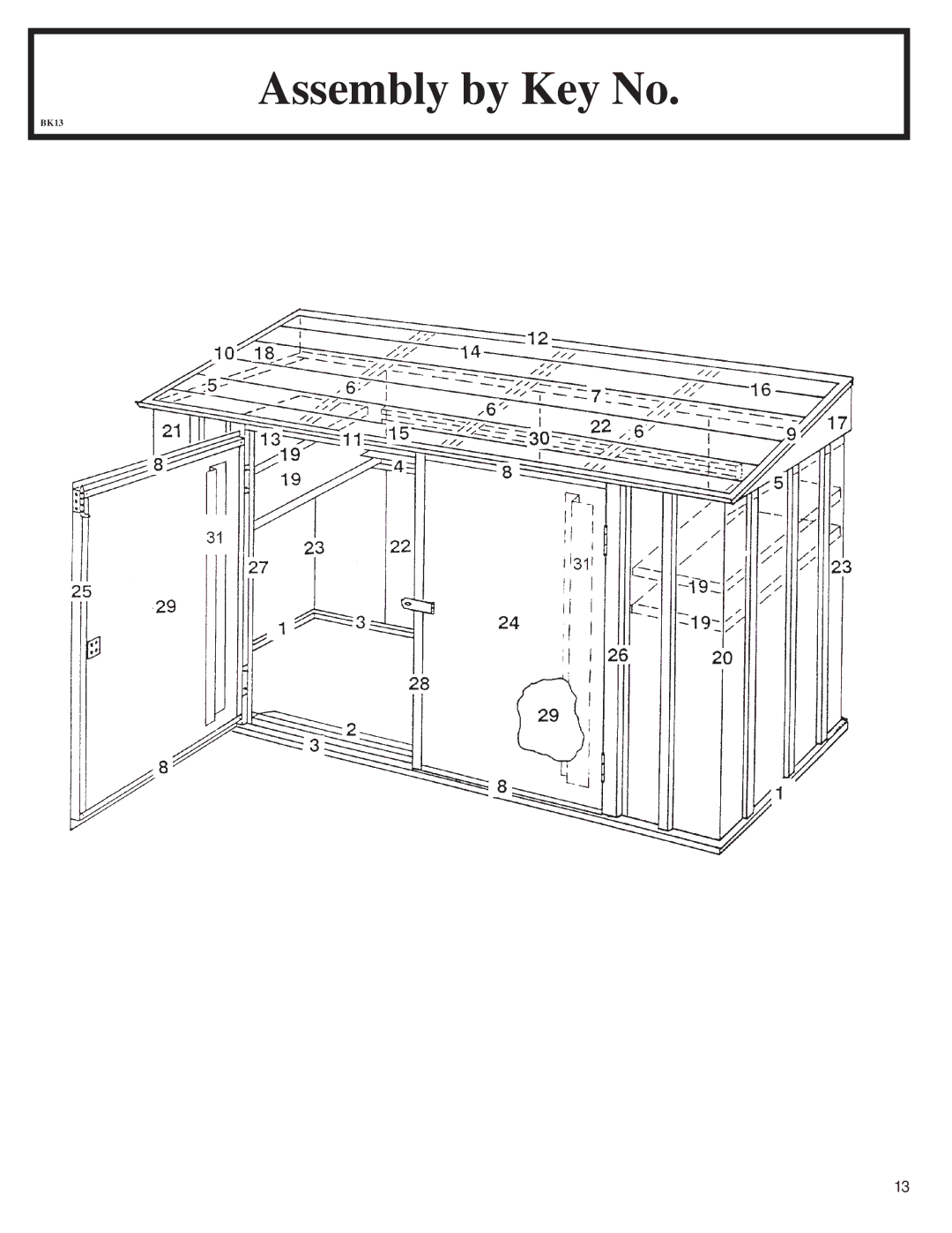 Arrow Plastic CL72-A owner manual Assembly by Key No 