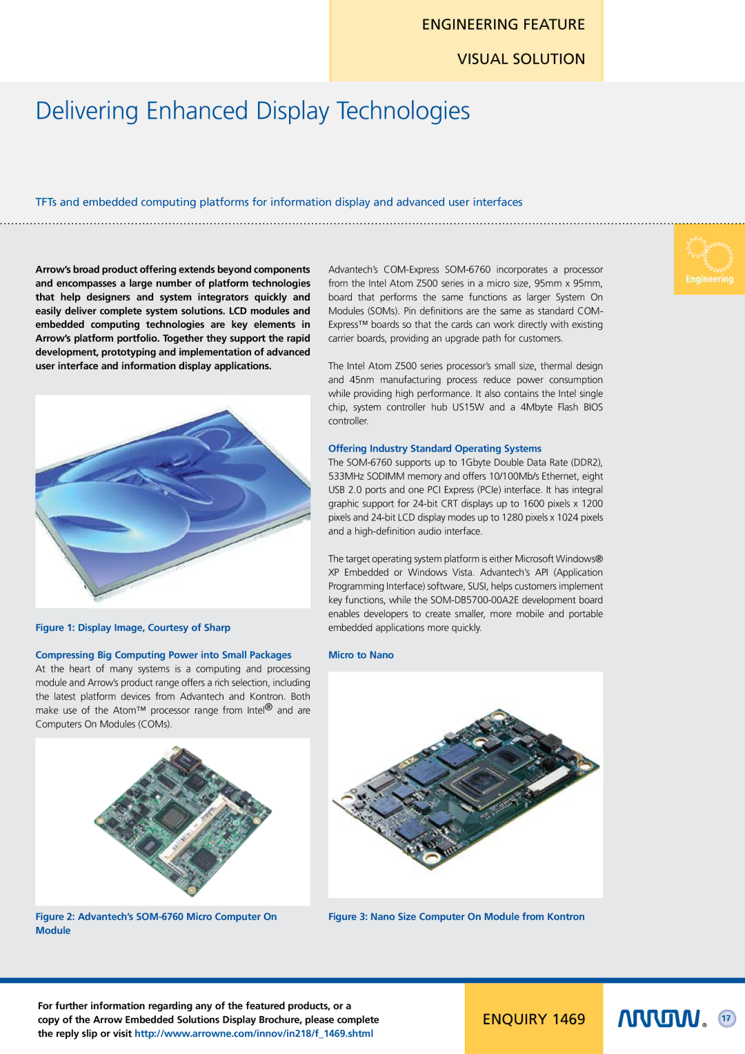 Arrow Plastic Network Card Delivering Enhanced Display Technologies, Offering Industry Standard Operating Systems, Module 