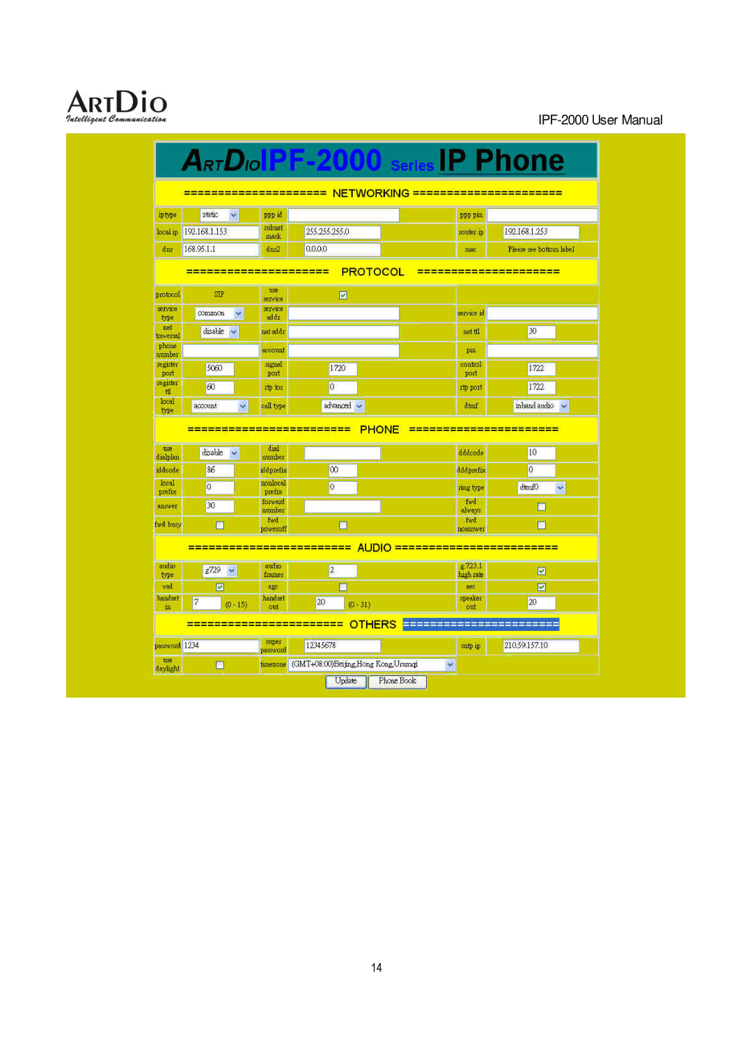 ArtDio IPF-2000 user manual 