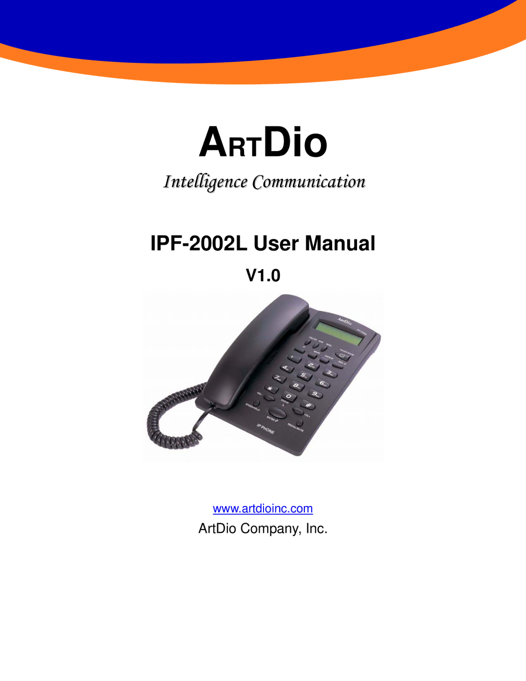 ArtDio IPF-2000L user manual ARTDio, V1.0 