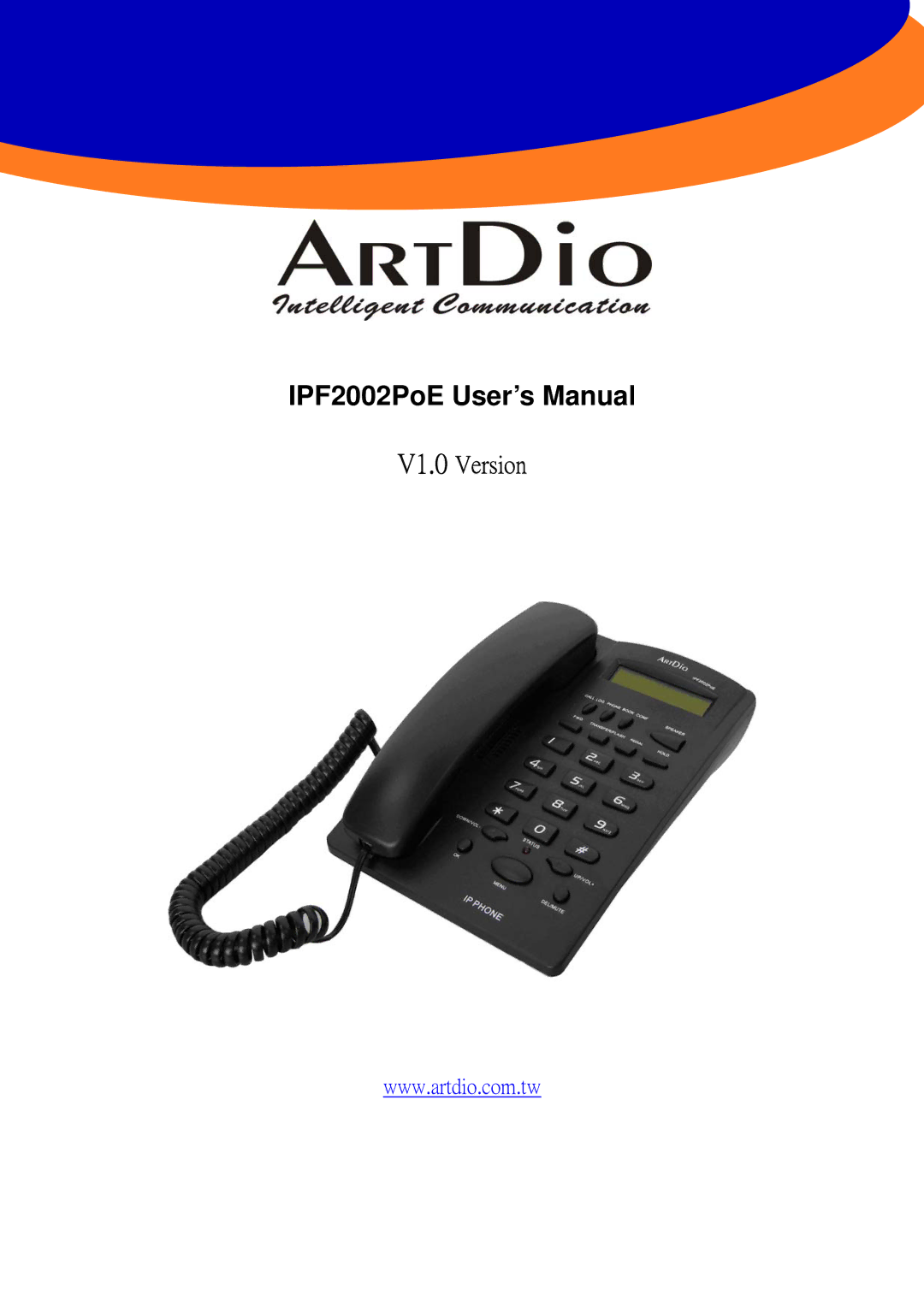 ArtDio user manual IPF2002PoE User’s Manual 