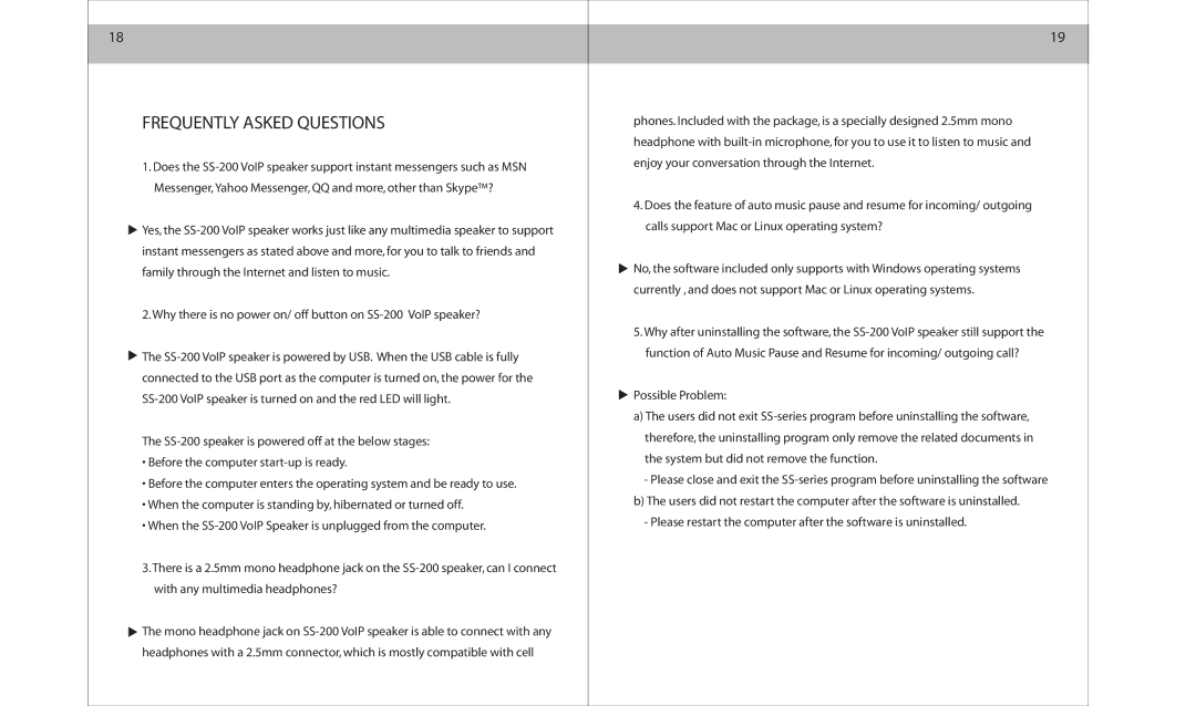 ArtDio SS-200 specifications Frequently Asked Questions 