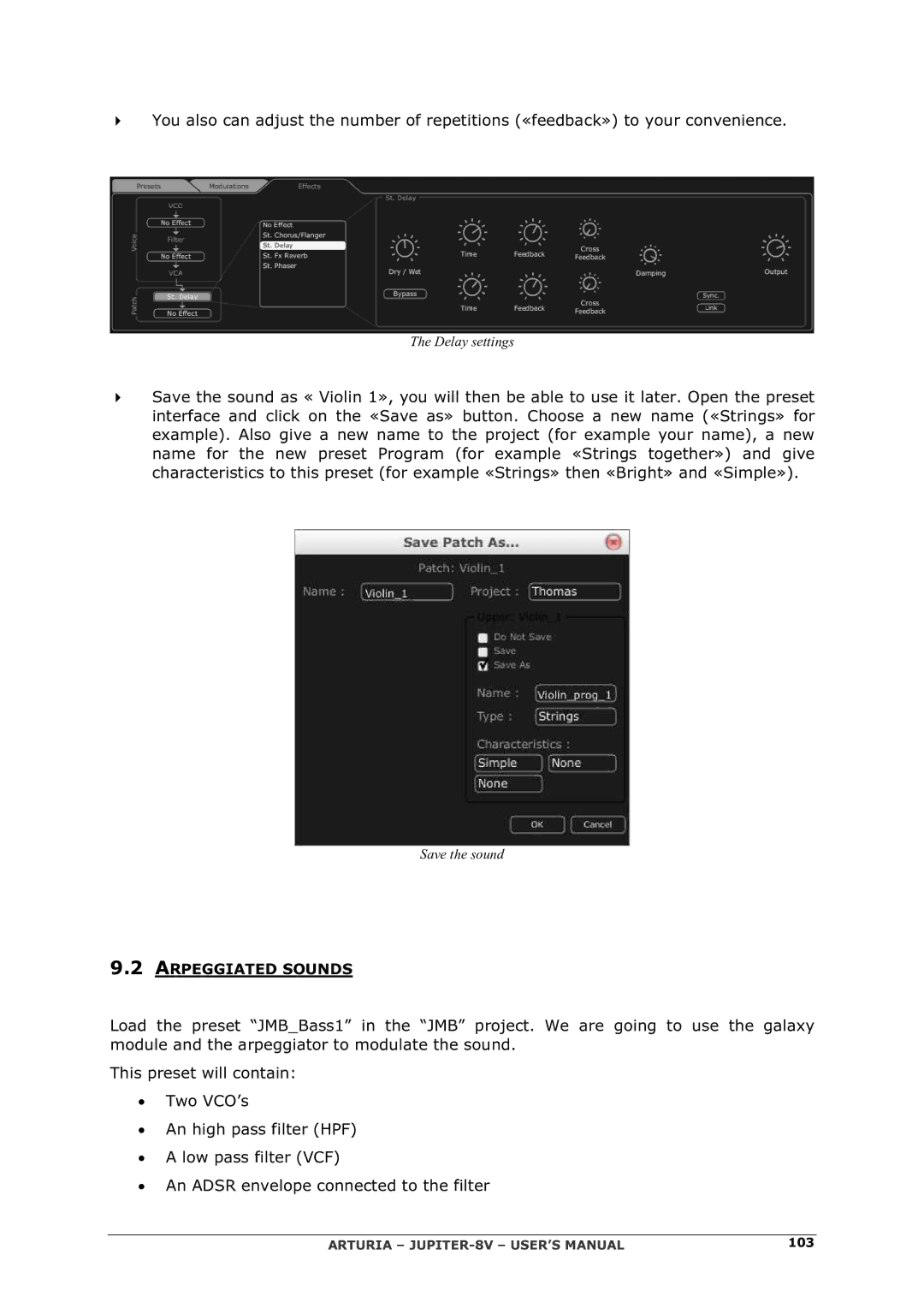 Arturia 2 manual Arpeggiated Sounds 