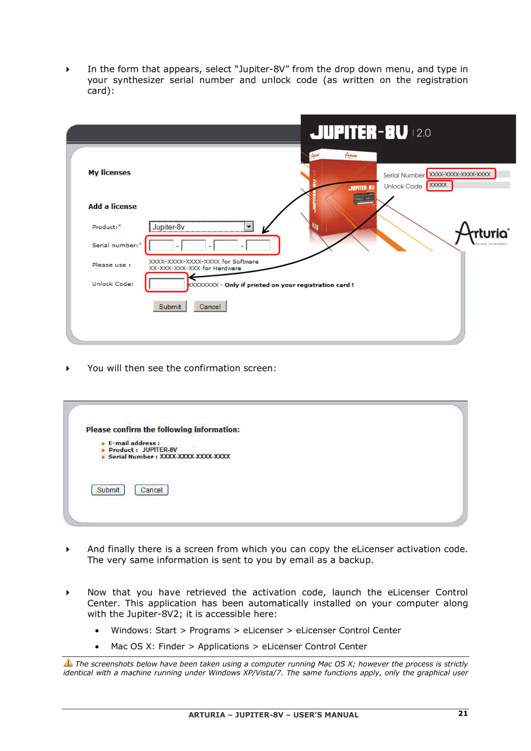 Arturia 2 manual Arturia JUPITER-8V USER’S Manual 