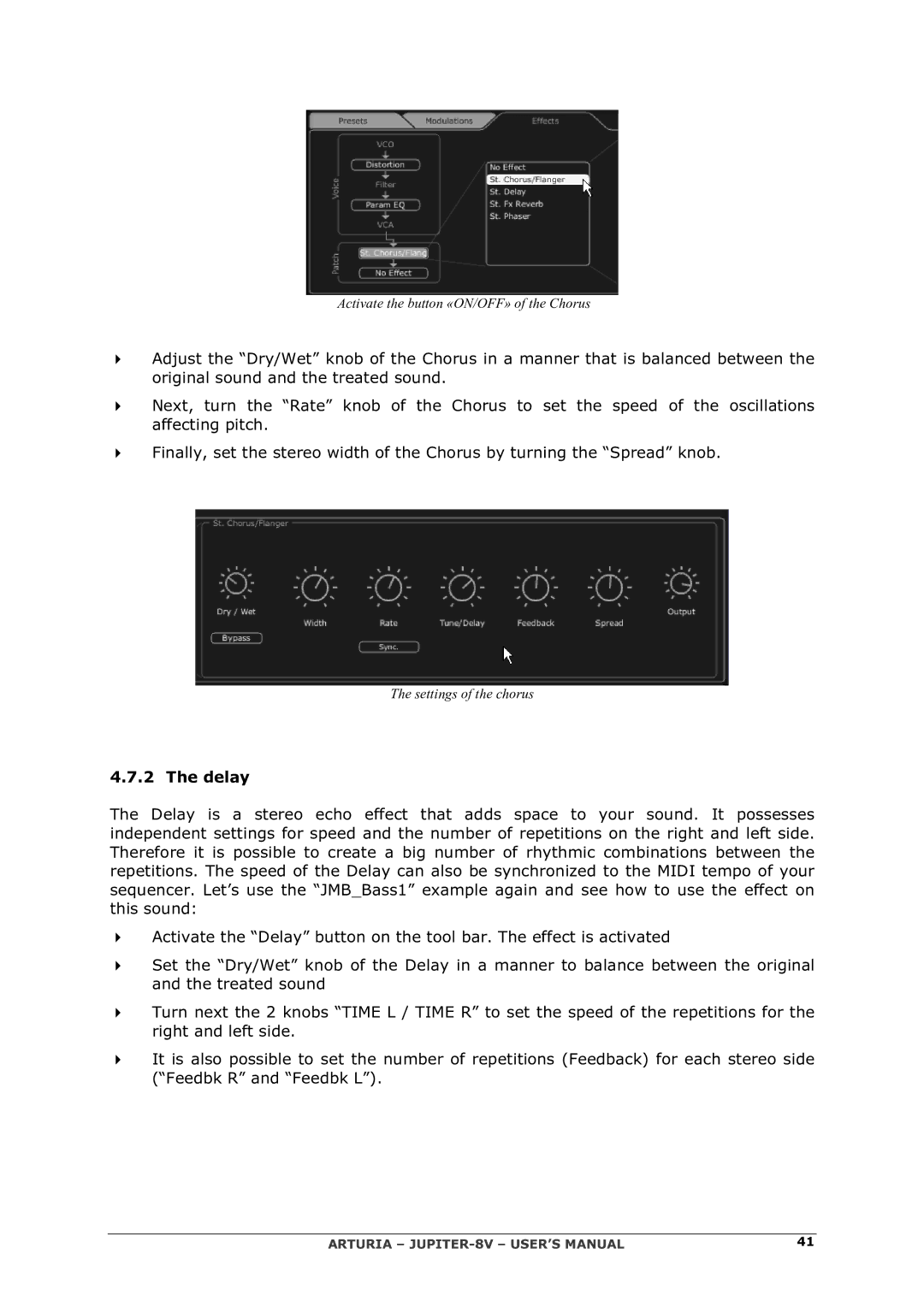 Arturia 2 manual Delay 