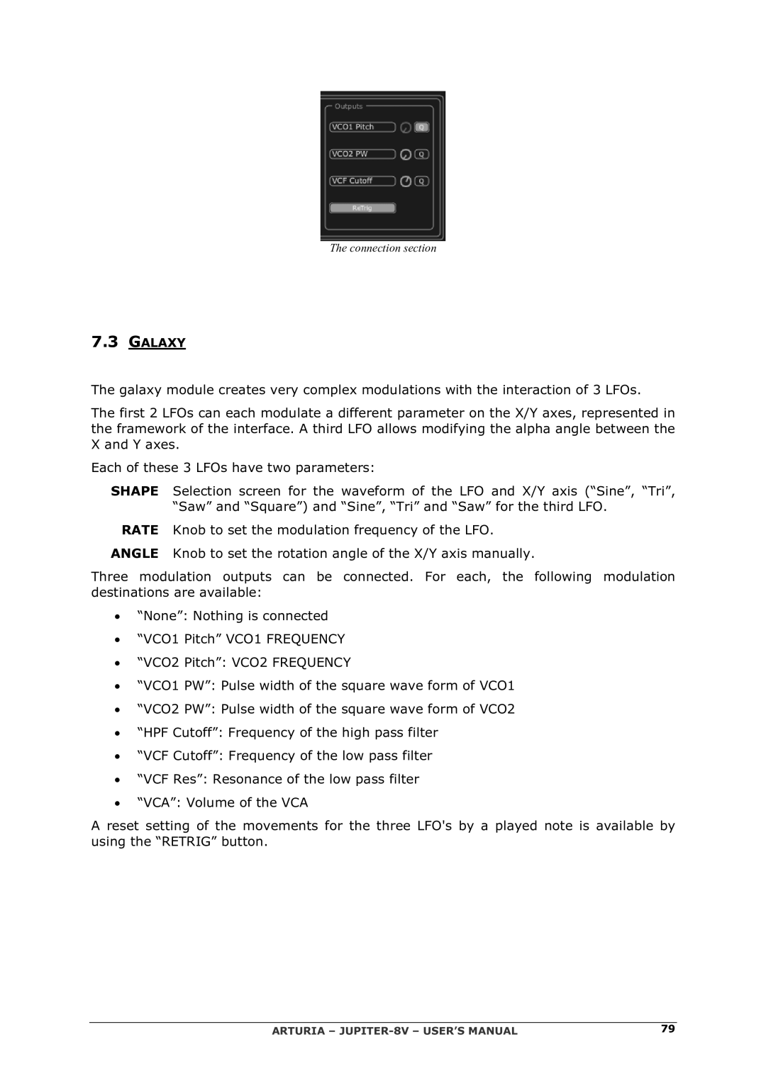 Arturia 2 manual Galaxy 