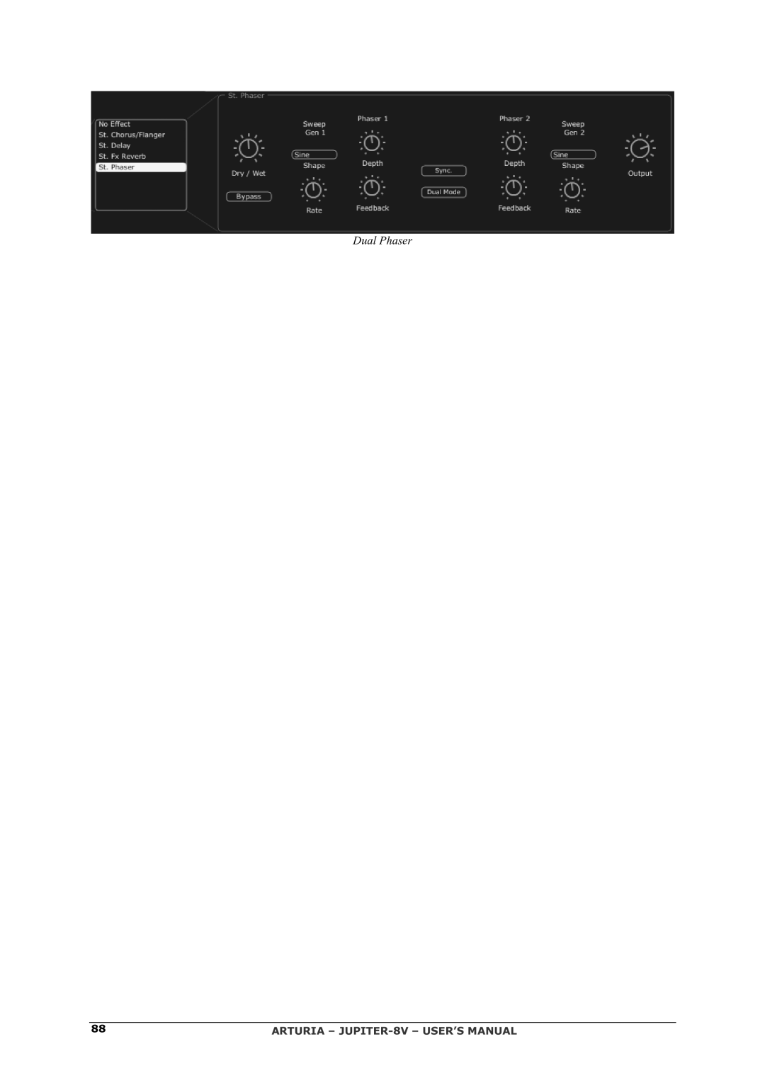 Arturia 2 manual Dual Phaser 