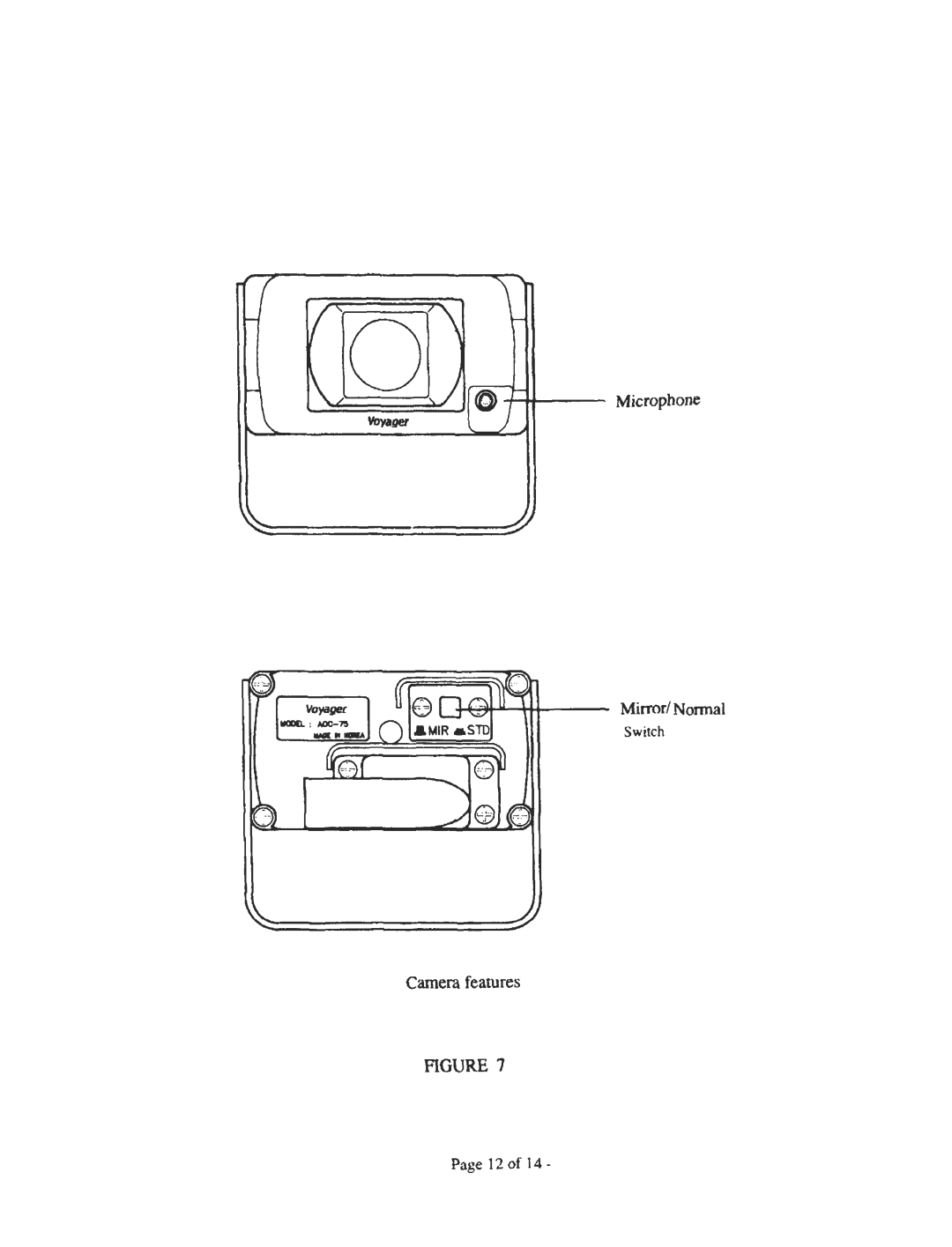 ASA Electronics AOS-33 manual Camera features 