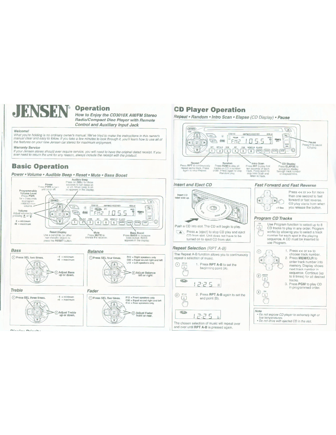 ASA Electronics CD3010X manual 