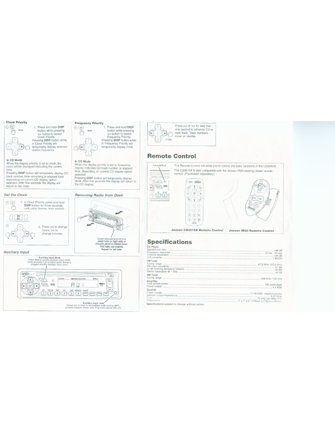 ASA Electronics CD3010X manual 