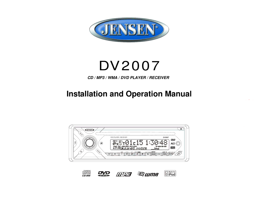 ASA Electronics DV2007 operation manual 