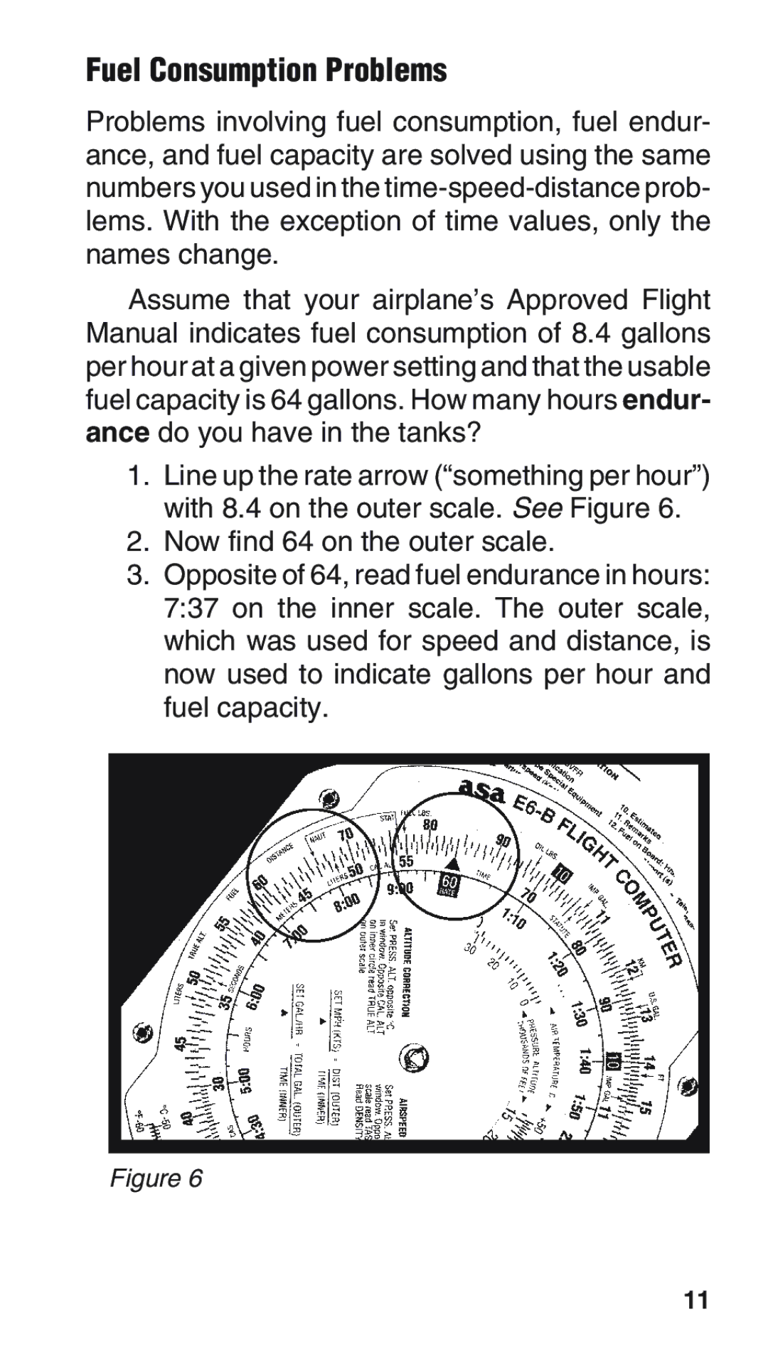 ASA Electronics E6-B manual Fuel Consumption Problems 