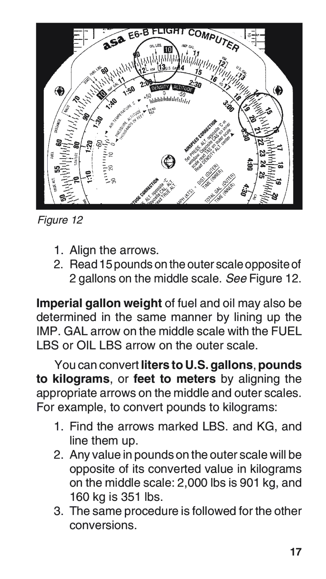 ASA Electronics E6-B manual Align the arrows 