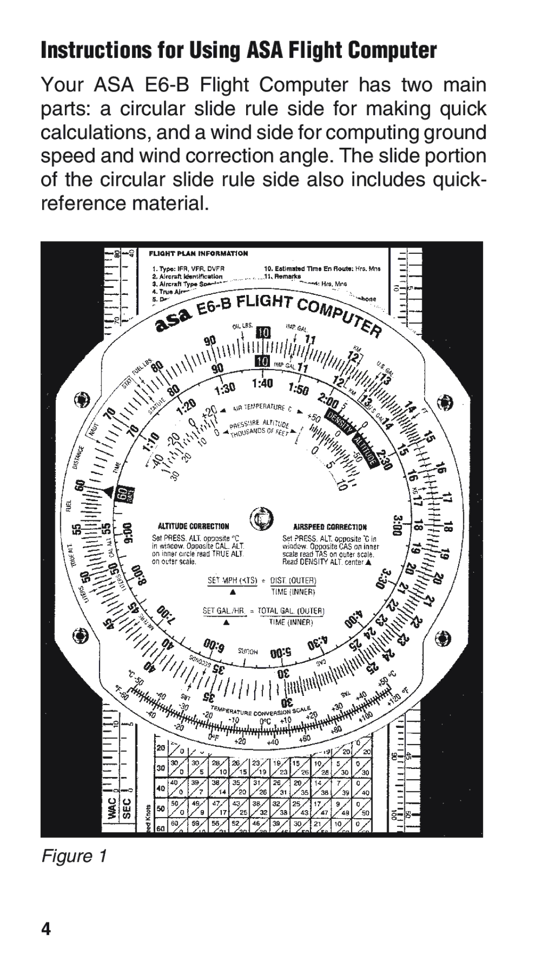 ASA Electronics E6-B manual Instructions for Using ASA Flight Computer 