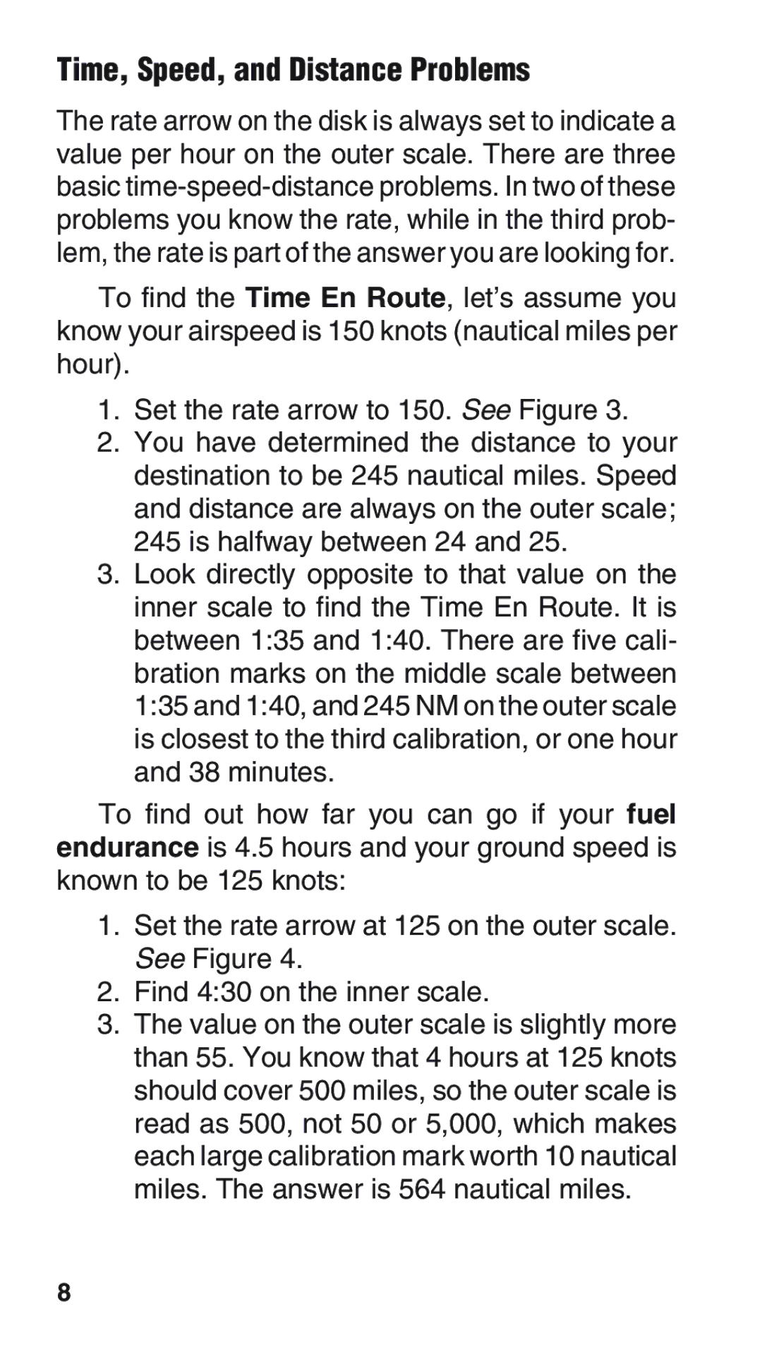 ASA Electronics E6-B manual Time, Speed, and Distance Problems 