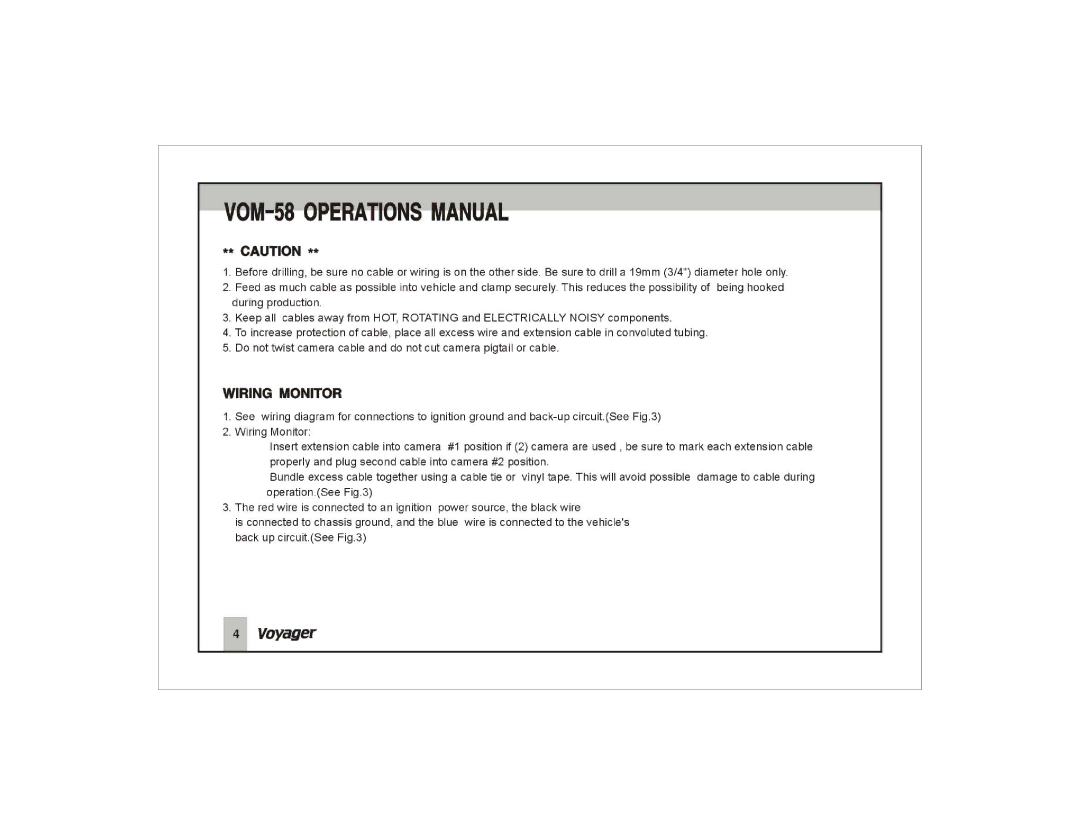 ASA Electronics VOM-58 manual 