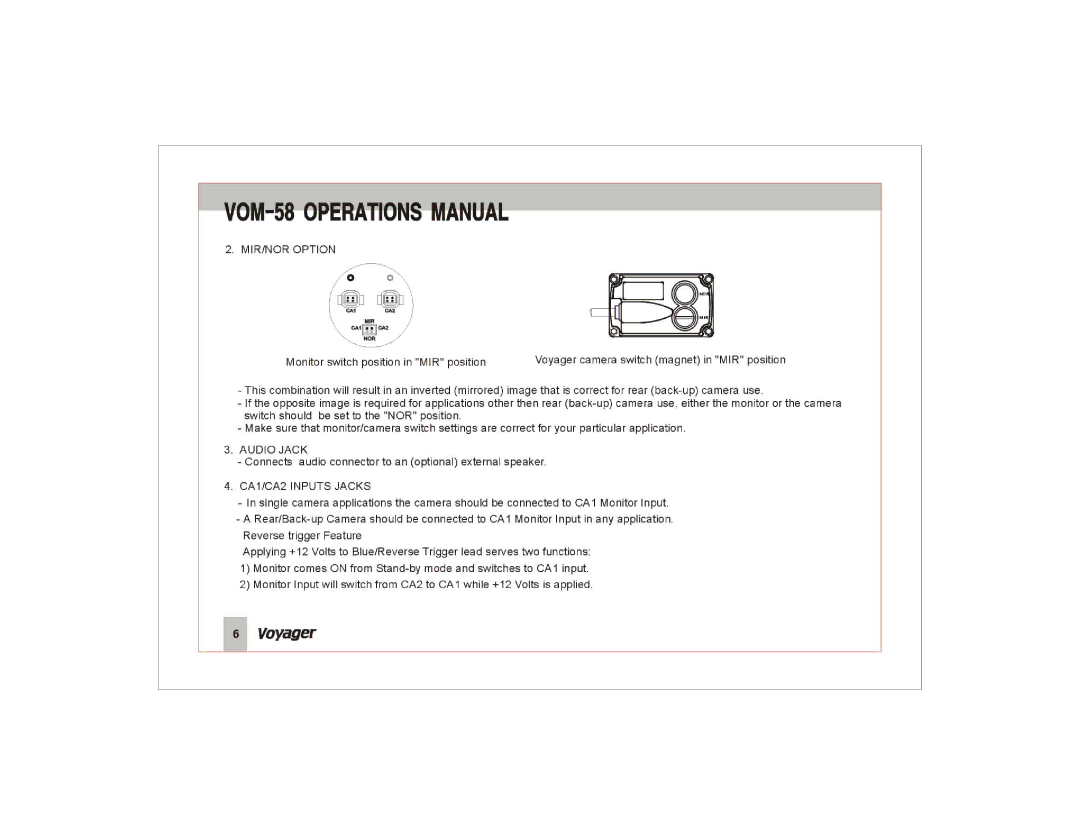 ASA Electronics VOM-58 manual 