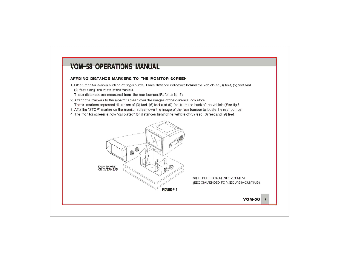 ASA Electronics VOM-58 manual 