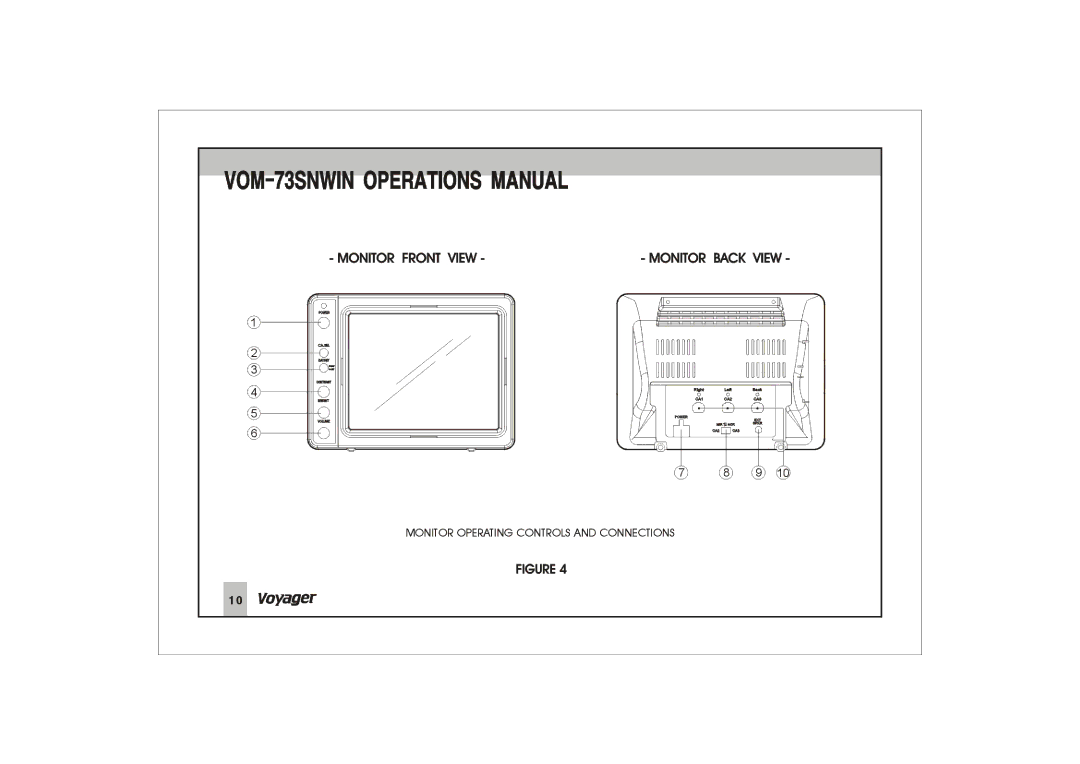 ASA Electronics VOM-73SNWIN manual 