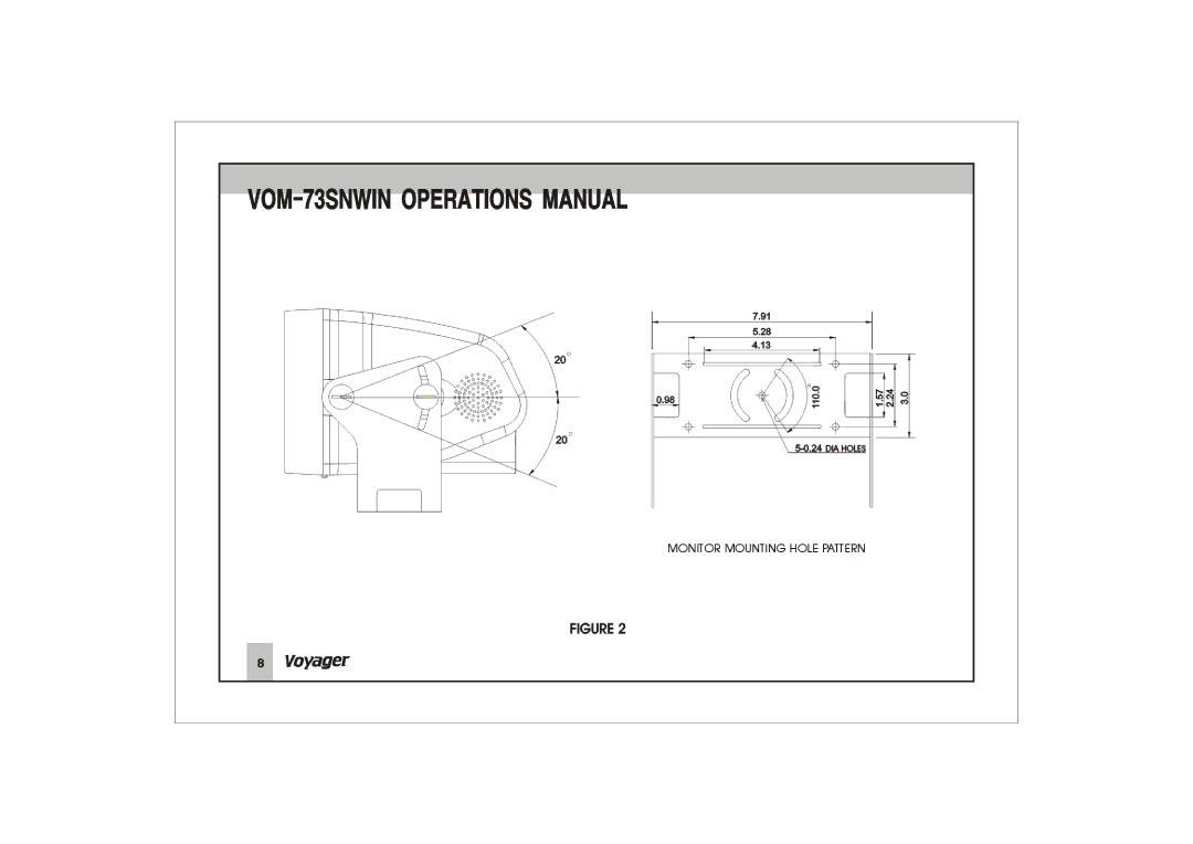 ASA Electronics VOM-73SNWIN manual 