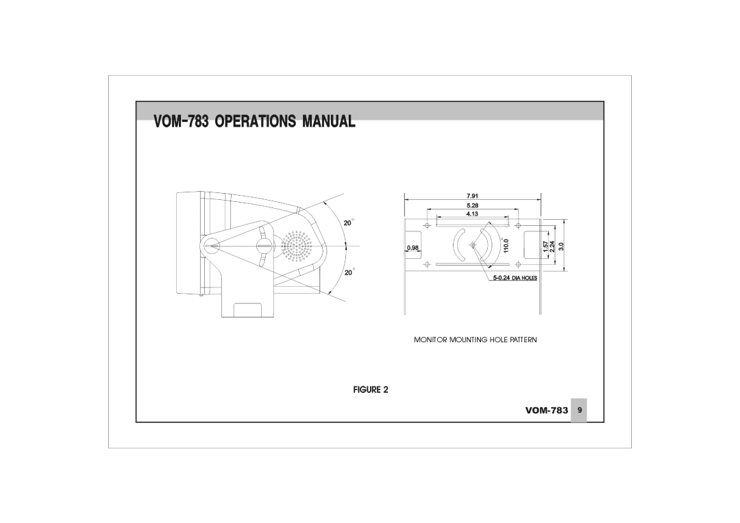 ASA Electronics VOM-783 manual 