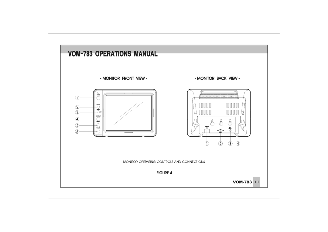 ASA Electronics VOM-783 manual 