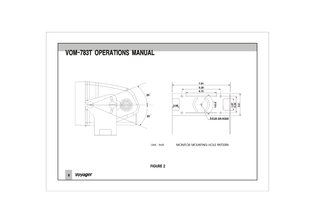 ASA Electronics VOM-783T manual 