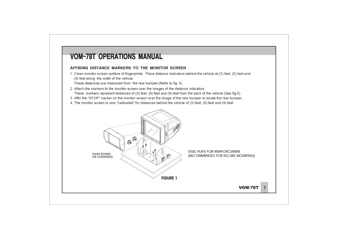 ASA Electronics VOM78T manual 