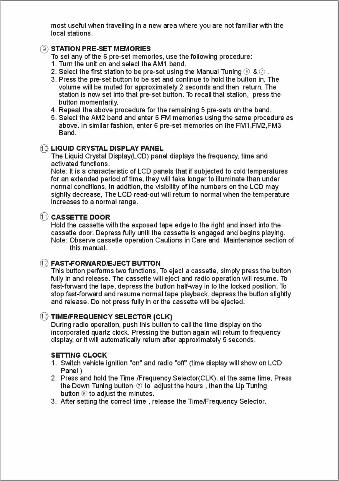 ASA Electronics VR100 manual 