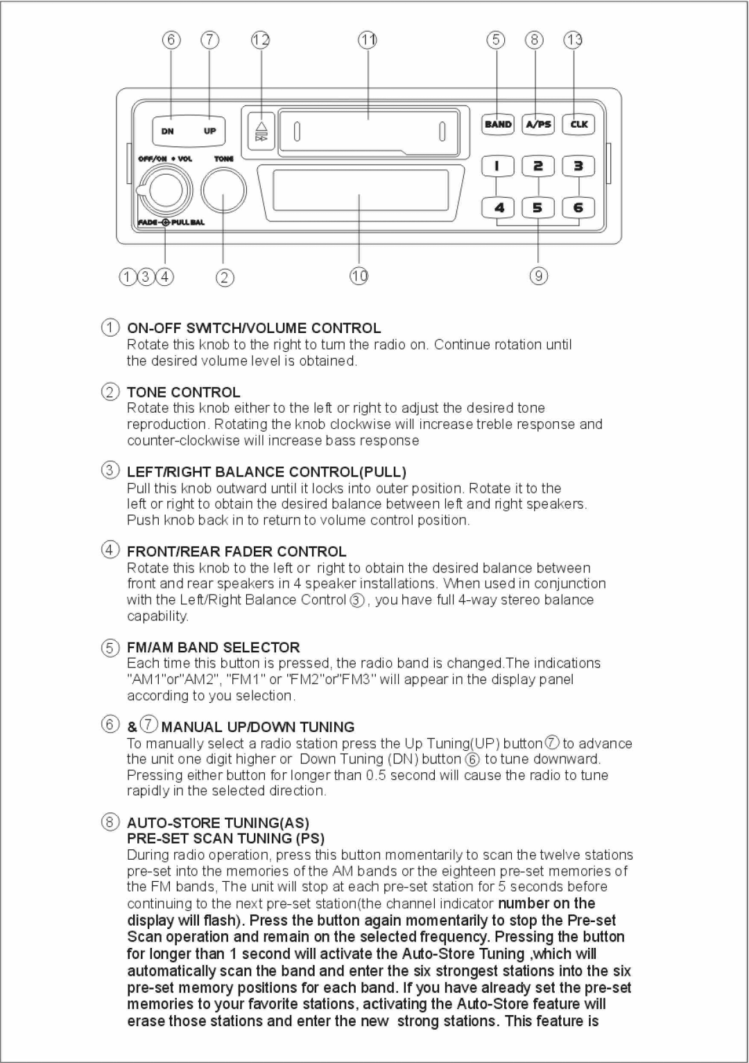 ASA Electronics VR100 manual 