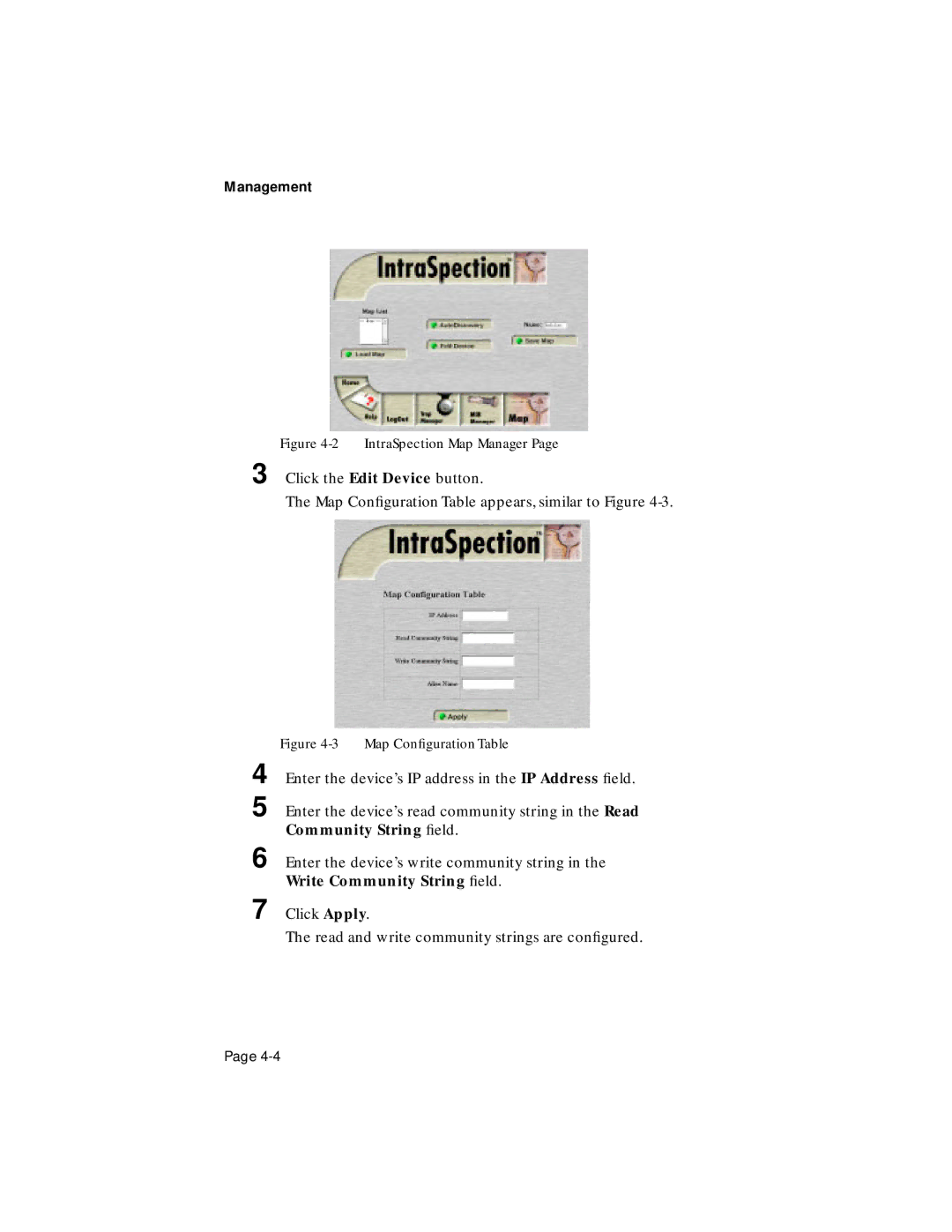 Asante Technologies 1000 user manual IntraSpection Map Manager 