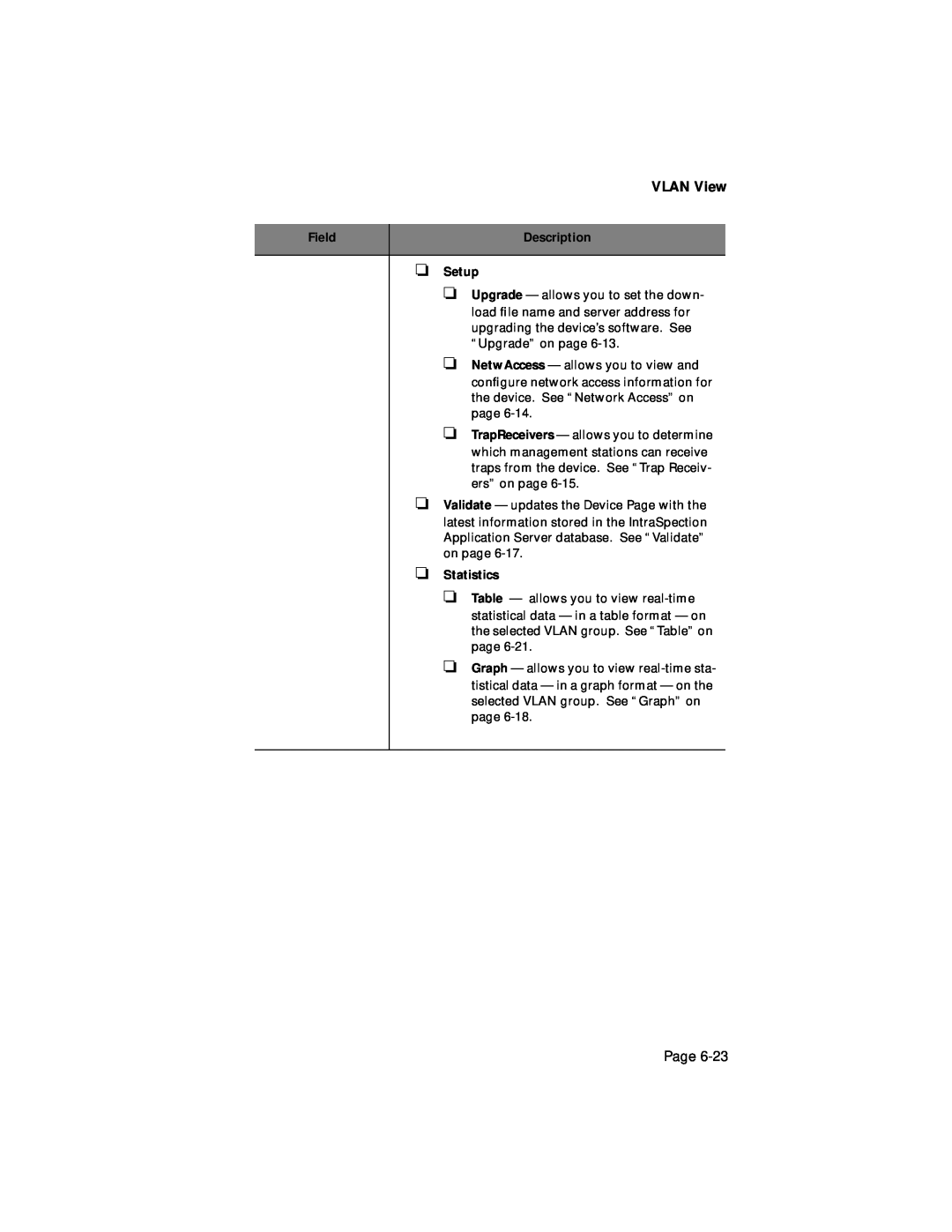 Asante Technologies 1000 user manual VLAN View, Page 