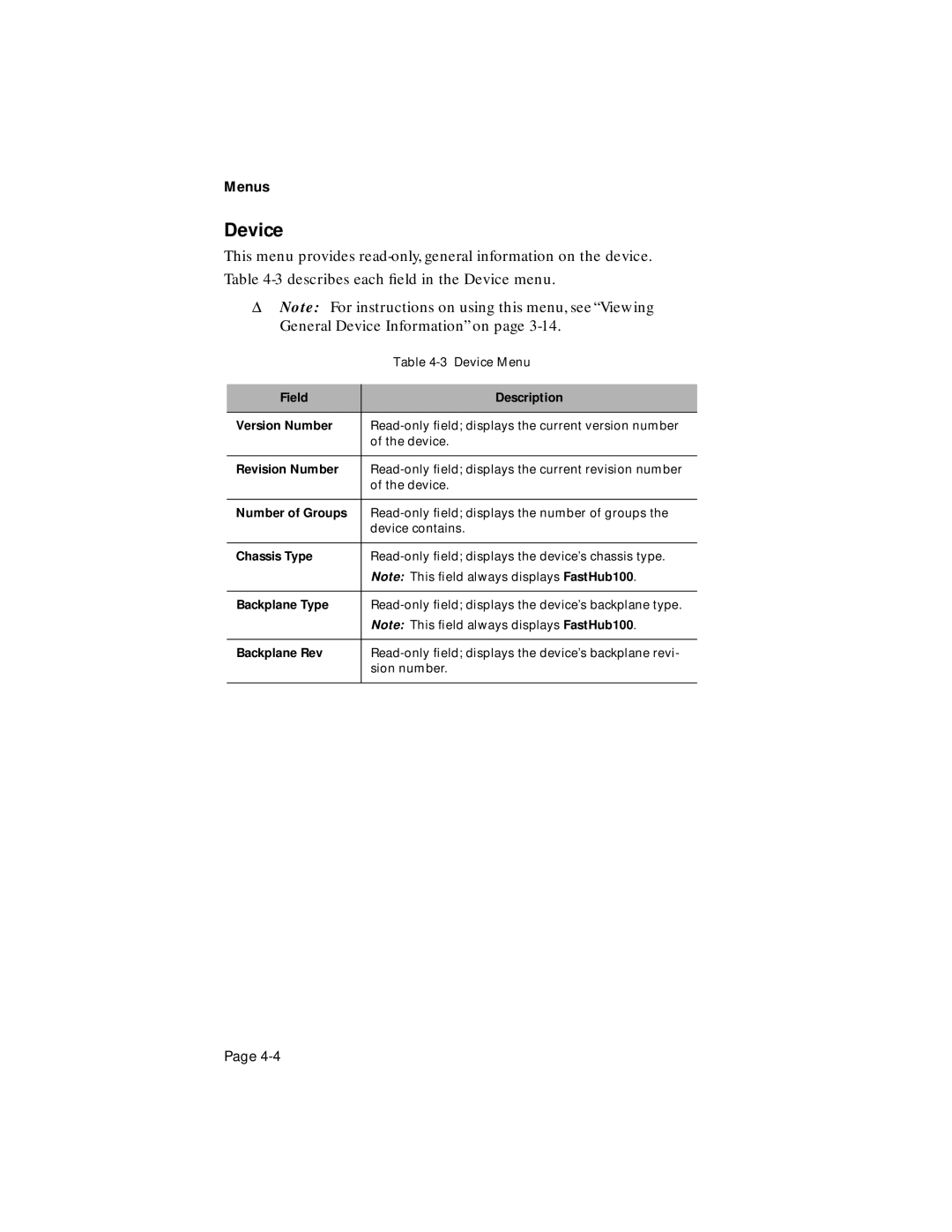 Asante Technologies 100TX user manual Device 