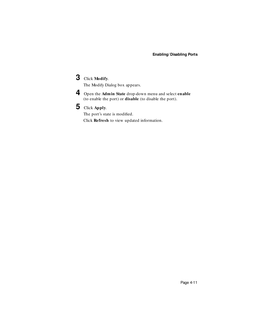 Asante Technologies 1016-IQ user manual Enabling/Disabling Ports 