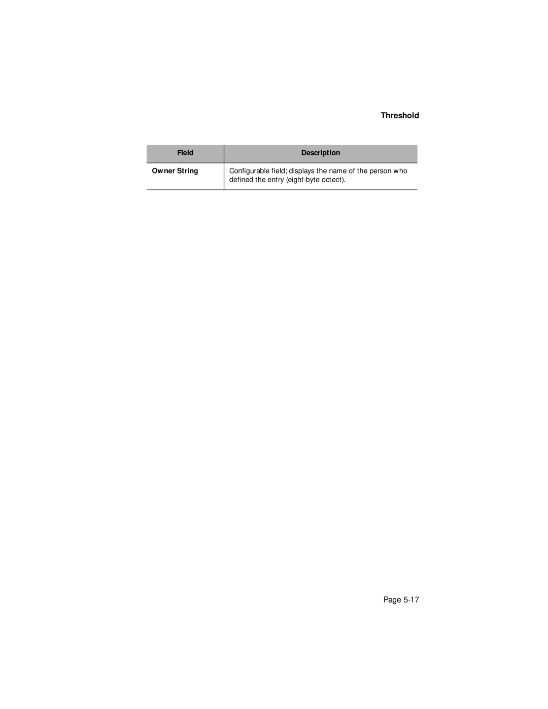 Asante Technologies 1016-IQ user manual Deﬁned the entry eight-byte octect 