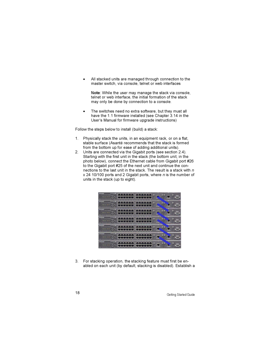 Asante Technologies 3524 Series manual Getting Started Guide 