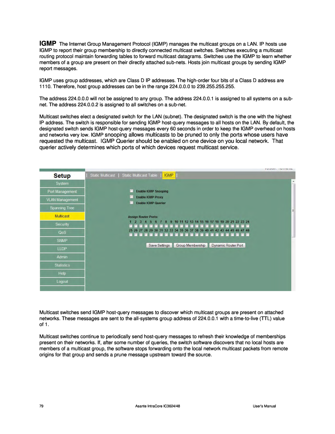 Asante Technologies user manual Asante IntraCore IC3624/48, User’s Manual 