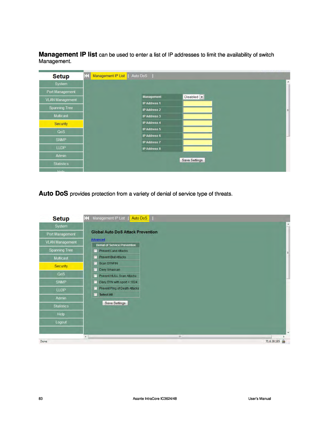 Asante Technologies 3624/48 user manual 