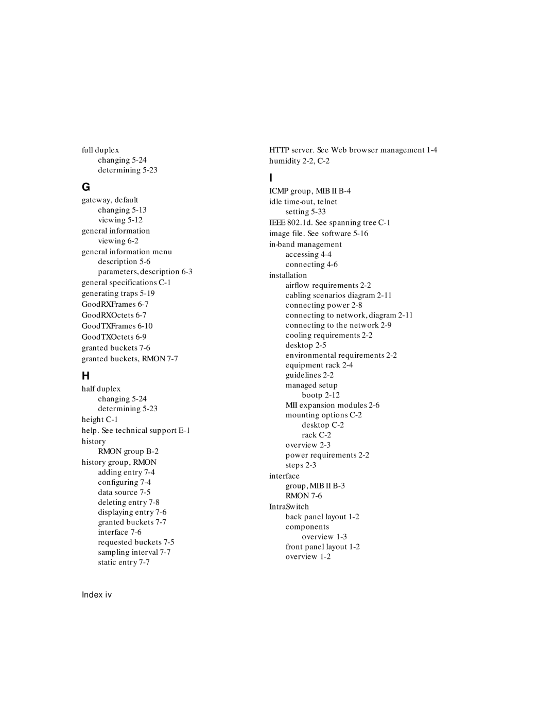 Asante Technologies 5212 user manual Index 