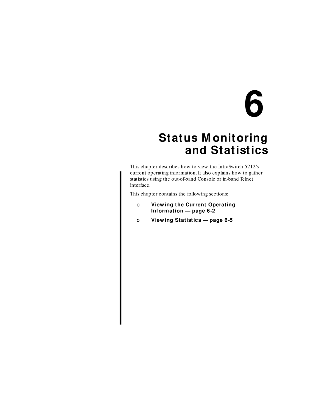 Asante Technologies 5212 user manual Status Monitoring and Statistics 