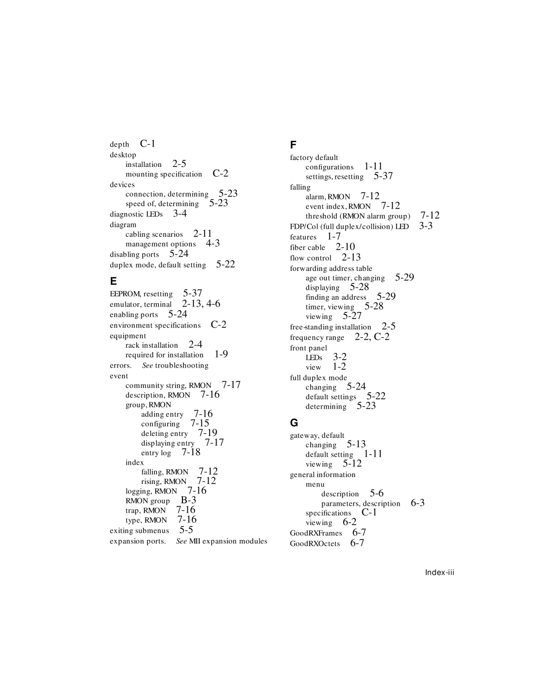 Asante Technologies 5308F user manual C-2 